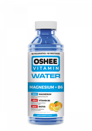 Oshee Vitamínová voda magnézium + B6 0,55 l