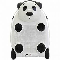 Detský kufor na diaľkové ovládanie s mikrofónom (Panda – biela), PD Toys 3707, 46 × 33,5 × 30,5 cm