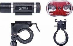 EMOS - Svietidlo na bicykel, súprava 1 + 3× LED, na 3 + 2× AAA, predné + zadné