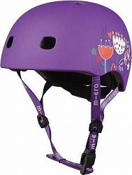Micro helma Floral fialová, M