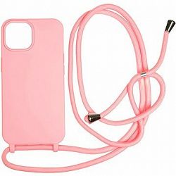 Mobile Origin Lanyard Case Pink iPhone 15