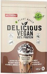 Nutrend Delicious Vegan Protein 450 g, čokoláda+lieskový orech