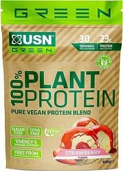 USN 100 % Plant Protein, 900 g, jahoda