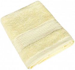 Bellatex Froté uterák Kamilka prúžok svetložltá, 50 x 100 cm