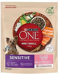 Purina One MINI Dog Sensitive s lososom 0,8 kg