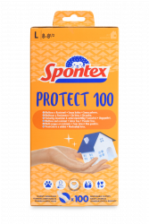 Spontex Jednorazové vinylové rukavice Protect 100 100 ks