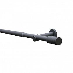 Gardinia Súprava záclonová roztiahnuteľná ELBA Valec 19/16 mm, 120 -210 cm, bridlicová