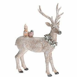 Keramická dekorácia Deer with animals, 21 x 12 x 29 cm