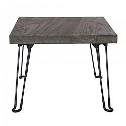 Odkladací stolík Paulownia sivé drevo, 61 x 60 cm