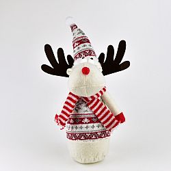 Vianočná dekorácia Textilný sob Vincent, 30 cm