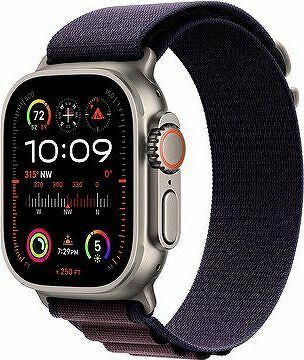 Apple Watch Ultra 2 49 mm titánové puzdro s indigo alpským ťahom – Medium