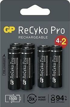 GP ReCyko Pro Professional AA (HR6), 6 ks