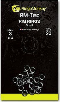 RidgeMonkey RM-Tec Rig Rings Small 3 mm 20 ks