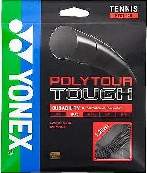 Yonex Poly Tour TOUGH, 1,25 mm, 12 m, čierny