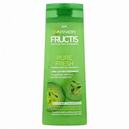 Garnier Fructis Pure Fresh šampón na rychle se mastící vlasy 250 ml