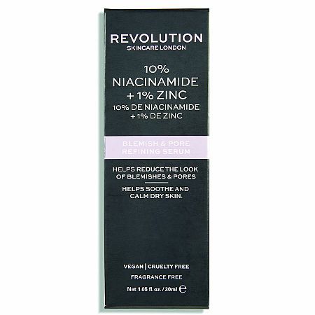 Revolution Skincare 10% Niacinamide + 1% Zinc sérum na rozšírené póry 30 ml