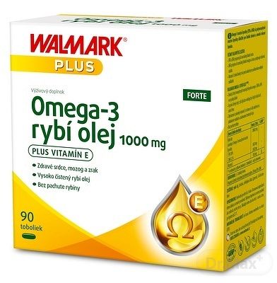 Walmark Omega-3 rybí olej Forte 1000 mg 90 kapsúl